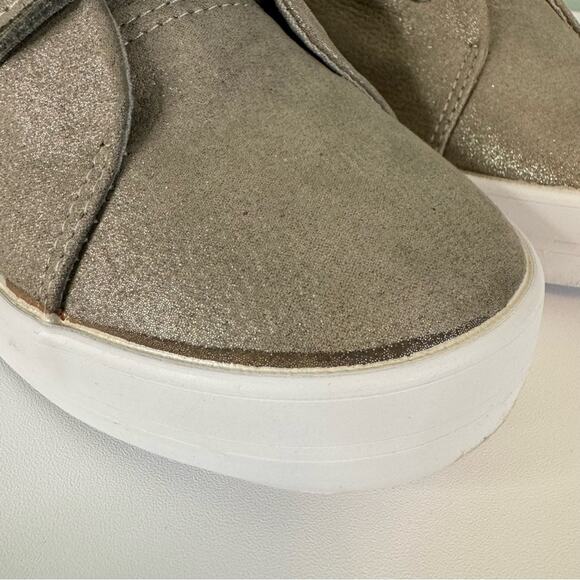 Evans Women's Metallic Tan Velcro Closure Sneaker Size 9.5 Extra Wide EE - Picture 5 of 11